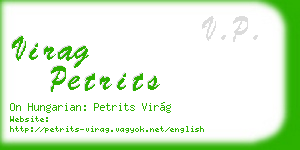 virag petrits business card