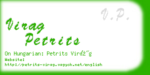 virag petrits business card